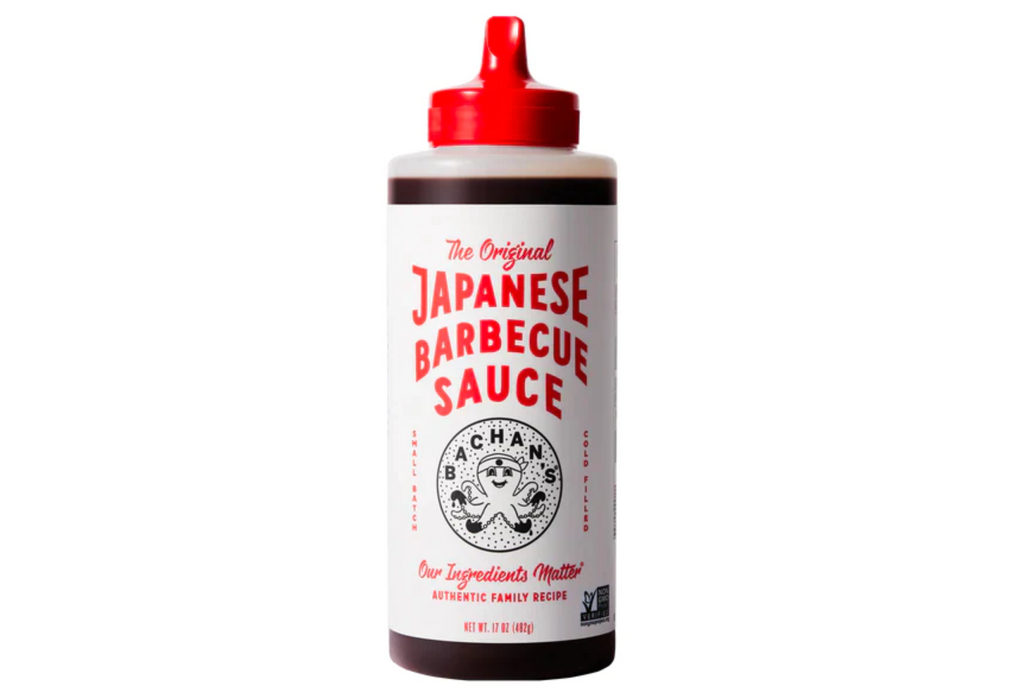 A bottle of Bachan’s Original BBQ sauce on a white background